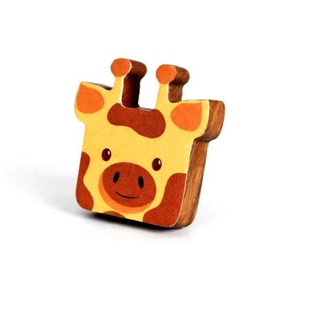 Kids Handmade Acacia Wood Giraffe Drawer Knob